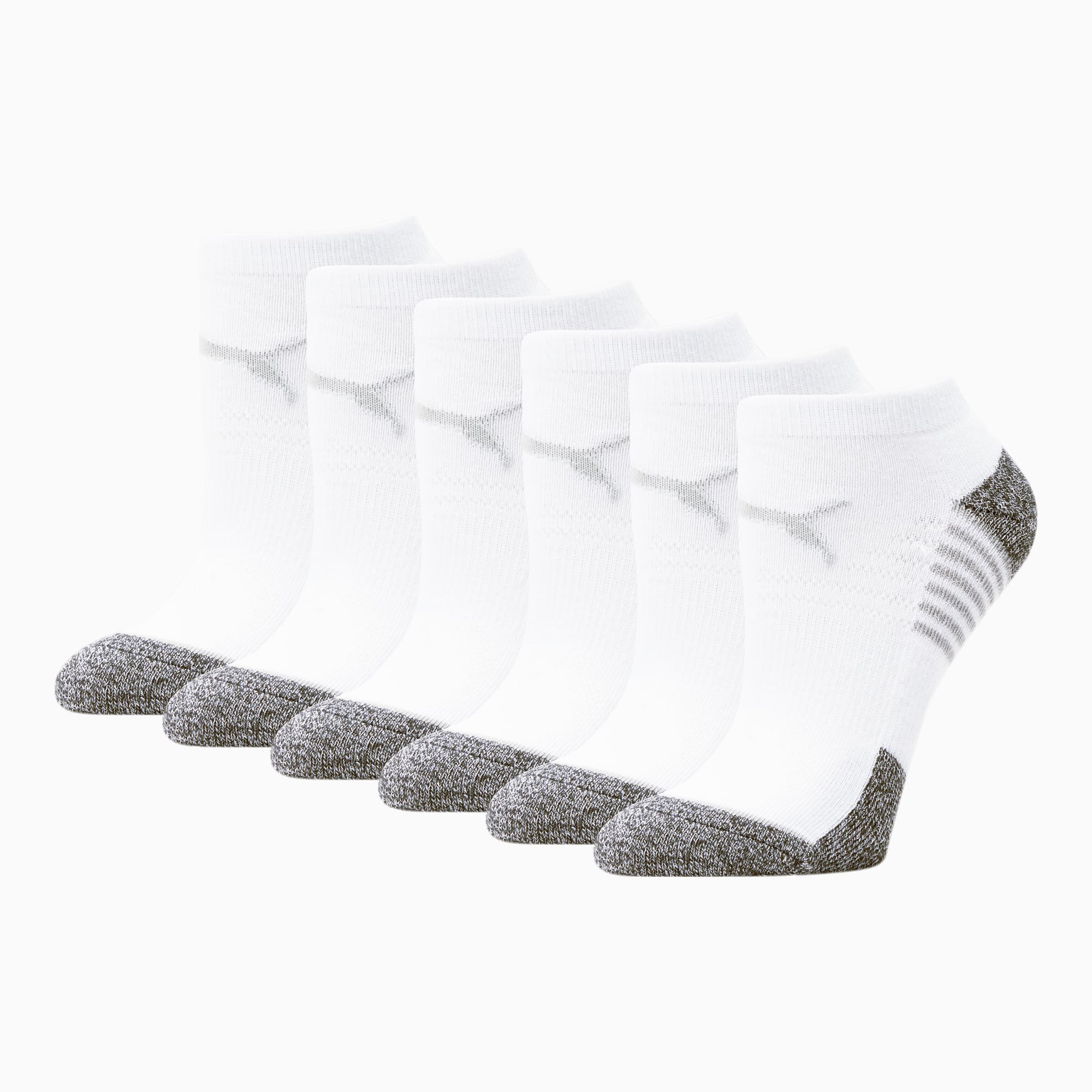 6 Pairs Women Ankle Socks Low Cut Fit Crew Size 10-13 Sport Black White  Grey NEW